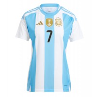 Argentina Rodrigo De Paul #7 Hemmatröja Dam Copa America 2024 Kortärmad